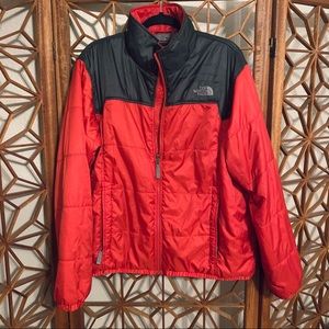 North Face Red Puffy Jacket